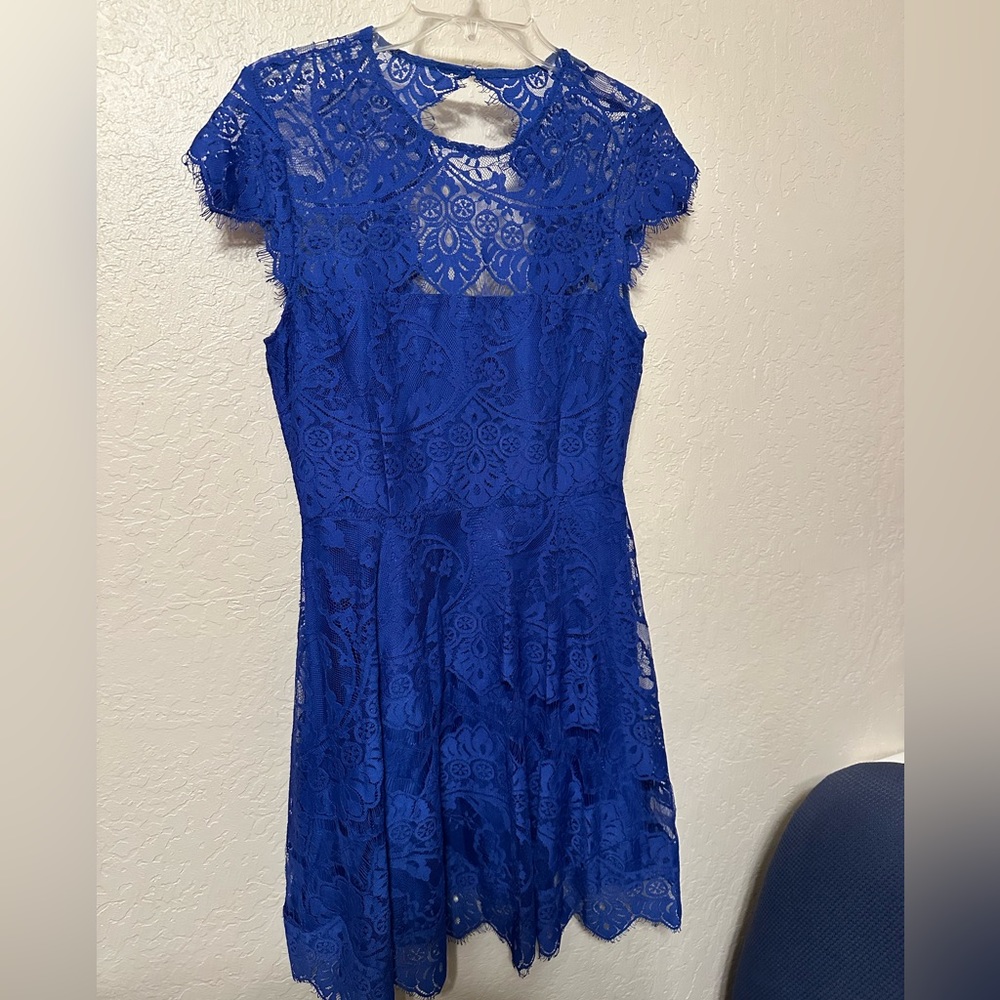 Lace cap sleeve dress by BB DAKOTA  size 6 - Picture 1 of 6